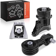 Frankberg 3 x Engine Mount, Transmission Bearing, Torque Support Bearing, Front Axle, Compatible wit