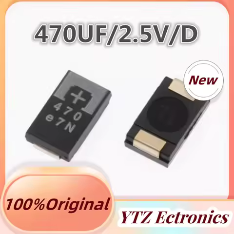 10-100pcs %new stock 470uF 2.5V Tantalum D SMD Capacitors REPLACE For NEC/TOKIN Capacitor PS3 2R5TPE