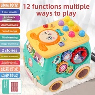 Bus Whack-a-Mole Children's Multifunctional Educational Early Learning Hand Drum Music Baby Story Ma