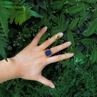 Skylar Blue Stoned Chunky Statement Ring