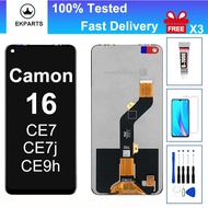 LCD For Tecno Camon 16 CE7 Pova LD7 Display Touch Screen Digitizer Assembly Replacement 100% Tested 