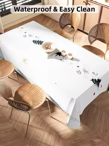 Waterproof Tablecloth Washable Table Cover Farmhouse Dining Tablecloth Modern Table Linens Rectangle