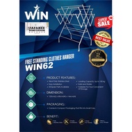 JFH WIN 62 Stainless Steel Free Standing Clothes Hanger/ Sidai Baju