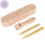 4Pcs Tailors Clapper Set Beech Wood Seam Presser Tool Wooden Sewing Quilting Tools Kit with Sewing S
