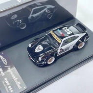 MC 1/64 Porsche RWB 964 Police Car Alloy Diecast Car Model Toy Birthday Gift