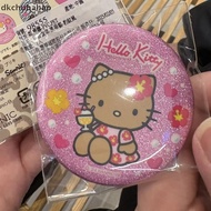 [DKC] 2Pcs Y2K Aesthetic Shiny Hello Kitty Badge Kawaii Zebra Pattern Hello Kitty Badge Bapa Decorat