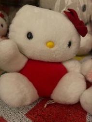 日本中古Hello Kitty 紅色毛絨公仔