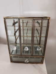 清屋 二手復古玻璃首飾收納盒