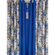 TO SHIP CURTAIN.cretona/Katrina cloth 3in1 set 3pcs 6ft on hand to ship