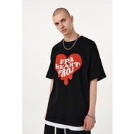 100% Cotton Short-Sleeved T-Shirt FPA Broken Heart Print Loose Couple Short-Sleeved T-Shirt
