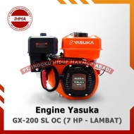 Gasoline Engine Yasuka GX 200 SL OC (7.0 HP) - Mesin Putaran Lambat