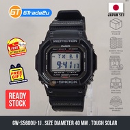 Original G Shock Men GW-S5600U-1J GWS5600U-1J Digital Petak GW Carbon Fiber Japan Set Watch Black [READY STOCK]