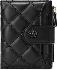 Small Wallets for Women Leather Bifold Wallet Women RFID Blocking Purse Credit Card Holder with 15 C