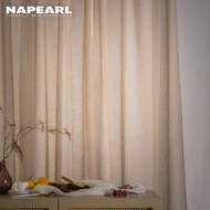NAPEARL Classic Solid Color Sheer Curtains Imitation Linen Fabric Skin Friendly and Comfortable Livi