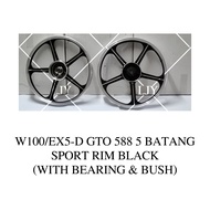 5 BATANG SPORT RIM 588 SIAP BEARING & BUSH LC135 W100 RXZ EX5 KRISS