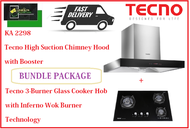 TECNO HOOD AND HOB BUNDLE PACKAGE FOR ( KA 2298 &amp; T 23TGSV ) / FREE EXPRESS DELIVERY