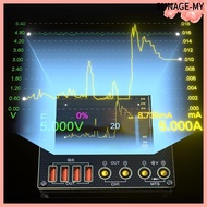 【2026HOT】C09 I2C waveform ammeter, 0-40V input dual channel voltage and current tester