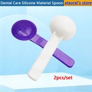 2Pcs Dental Care Silicone Material Spoon Dental Lab Rubber Spoon High Quality New Dental Spoon