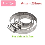 💢High Quality💢SS304 Stainless Steel Hose Clip Clamp Adjustable Hose Pipe Clips Fastener 6mm To 101mm
