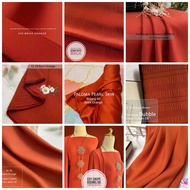 Tema Viral Brick Burnt Orange Merah Bata Orange Brown Oren Bata Kain Pasang Plain Bidang 45 & 60