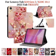 For Lenovo Tab 10.1 K10 Gen 2 K10C 10.1 2025 TB311FU ZAEK0002JP ZAEL0018JP High Quality Leather Stan