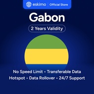 Eskimo Gabon eSIM 1-10GB | 2 Years Validity | How to Redeem in Description