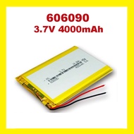 B.M 606090 Lithium Polymer Li-Po li ion Rechargeable Battery 3.7V 4000mAh MP3/Car Camera Recorder/Ta