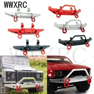 Metal Front Bumper with Winch Fixed for WPL C14 C24 C24-1 1/16 MN D90 FJ40 MN45 MN90 MN99s 1/12 RC C