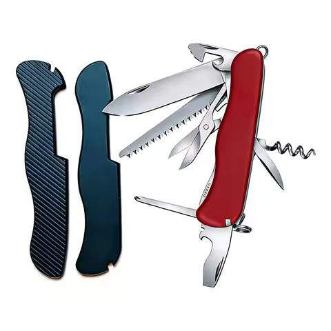Twill / Plane Patterns Knife Aluminum Handle Scales for 111MM Victorinox Swiss Army Rescue Tool Cent