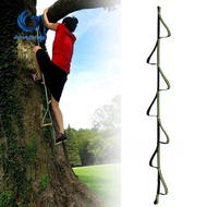 Mountain Deck Rock Climbing 7 Rings Four-Step Etrier Rope Ladder Rise Ascending Sling Foot Pedal