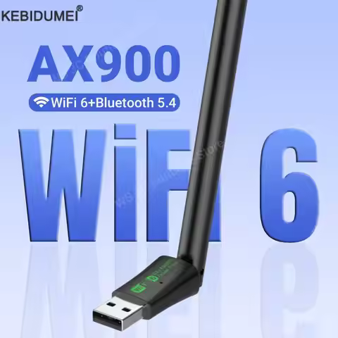 AX900 WiFi6 USB Adapter Bluetooth 5.4 Dual Band 2.4G&5GHz 2 in 1 Dongle Wireless Network Receiver Dr