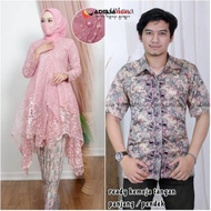 KEBAYA COUPLE MODERN - KEBAYA AZALEA COUPLE KEMEJA BATIK - COUPLE KEBAYA MODEL KEKINIAN CANTIK- KEBA