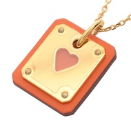 【二手】愛馬仕 HERMES As de Coeur PM GP（鍍金）項鍊 女士 全新未使用