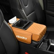 พอดีกับรถ Isuzu นาปาที่วางแขนหนังหนา7.5ซม. หนังหุ้มเบาะรองแขนรถยนต์ความสูงที่เพิ่มขึ้นพร้อมที่วางแก้