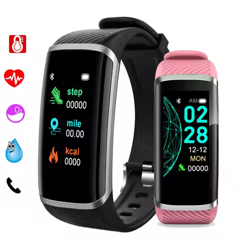 Smart Fitness Bracelet Heart Rate Blood Pressure Fitness Tracker ForAndroid IOS Customize Wallpaper 