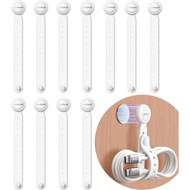 JOYROOM 12PCS Pengikat Kabel Magnetik - Pengatur Kabel Silikon Boleh Digunakan Semula dengan Lubang 