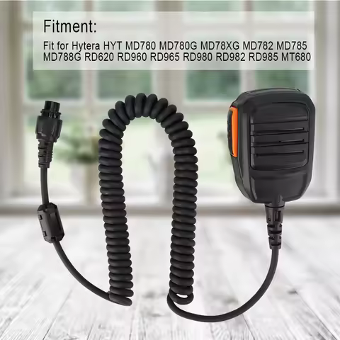 Speaker Microphone for Hytera Speaker Microphone 10 PIN Car Radio Speaker Microphone Fit for Hytera 
