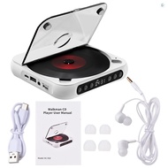 CD Player Portable BT Music Player CD Runner with Dustproof Cover 6 Modes AB Repeat Timer Remote Con