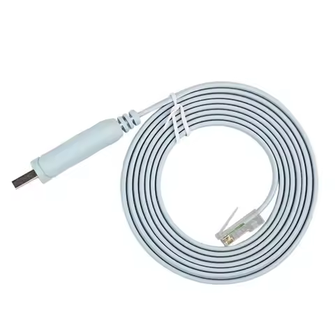 [SU]1Pcs Blue USB To RJ45 Cable PVC USB To RJ45 For USB Console Cable[SU]