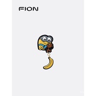 Fion/Fianne Minions Handmade Bag Charm Cute Bag Pendant Genuine Leather High-end Niche Accessory