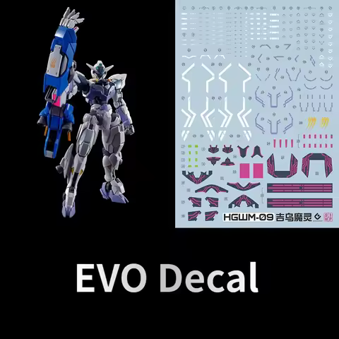 EVO Decal HGWM-09 for HG 1/144 LFRITH-JIU The Witch From Mercury Assembly Model Water Sticker for Mo
