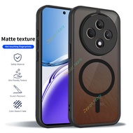Case for Oppo Reno 12F 5G Reno12 F 4G Global Matte Frosted Clear Phone Casing Magnetic Cover