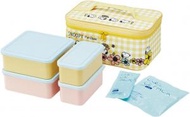 史諾比 - 日本製Snoopy午餐盒 (大) 史努比野餐便當盒帶冷卻袋和冰袋 2600ml+1200ml Snoopy午餐盒野餐便當盒 (Yellow) 平行進口