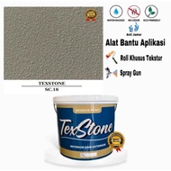 Cat Dinding 5kg motif kamprot berkualitas-TEXSTONE Type SC.12 Putih
