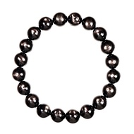 【正佳珠寶】金運石 頂級星光貓眼黑銀線 9.4-9.8mm 金運石手珠