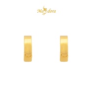 MASDORA 916 Gold Earing Earings Subang Emas ~ Golden Plain (EMAS 916/22K)