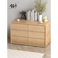 70 Oak/45 Large Capacity Nordic Style/50/Floor Cabinet Household/All Solid Wood Storage Bedside Tabl
