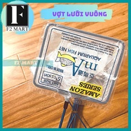 Square white net racket for catching fish | Square racket suitable for small fish: betta, guppy, gro