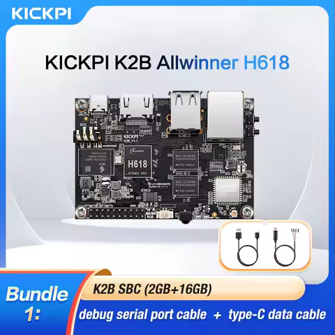 KICKPI K2B SBC 2G/4G RAM Allwinner H618 2.0GHz Quad-core Cortex-A53 CPU optional debug serial port c