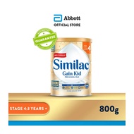 Similac Gain 5MO Stage 4 Kid Pre-school Milk Powder Formula (3 years onwards) (800g)